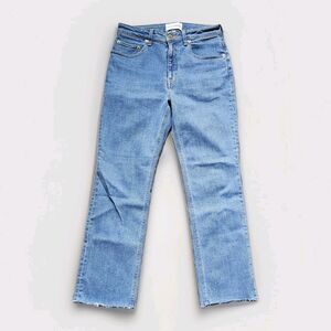 Tu es mon TRESOR Rose Quartz Jean Size 26 Light Wash Mid-rise Skinny Cropped